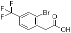 结构式 CAS# 518070-15-0, 2-溴-4-三氟甲基苯乙酸