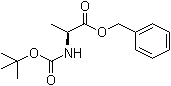 structure of CAS# 51814-54-1, tert-Butoxycarbonyl-L-alanine benzyl ester;Boc-L-alanine benzyl ester