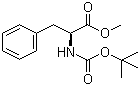 structure of CAS# 51987-73-6, Boc-L-phenylalanine methyl ester;Boc-Phe-OMe; (S)-2-tert-Butoxycarbonylamino-3-phenyl-propionic acid methyl ester