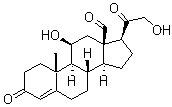 Aldosterone molecular structure (CAS 52-39-1)