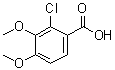 2-Chloro-3,4-dimethoxybenzoic acid molecular structure (CAS 52009-53-7)