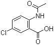2-(乙酰氨基)-5-氯苯甲酸分子结构 (CAS 5202-87-9)