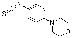 structure of CAS# 52024-29-0, 6-Morpholino-3-pyridinyl isothiocyanate;4-(5-Isothiocyanato-2-pyridinyl)morpholine