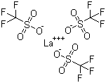 Lanthanum(III) trifluoromethanesulfonate molecular structure (CAS 52093-26-2)