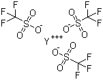 Yttrium(III) trifluoromethanesulfonate molecular structure (CAS 52093-30-8)