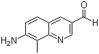 7-Amino-8-methyl-3-quinolinecarboxaldehyde molecular structure (CAS 521074-55-5)