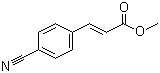 structure of CAS# 52116-83-3, Methyl 4-cyanocinnamate;Methyl p-cyanocinnamate; 3-(4-Cyanophenyl)-2-propenoic acid methyl ester