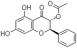 结构式 CAS# 52117-69-8, 3-O-乙酰基短叶松素
