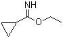 Cyclopropanecarboximidic acid ethyl ester  molecular structure (CAS 52186-76-2)