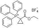 结构式 CAS# 52186-89-7, (1-乙氧基羰基环丙基)三苯基磷四氟硼酸盐