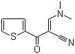 structure of CAS# 52200-22-3, 3-(Dimethylamino)-2-(2-thenoyl)acrylonitrile;alpha-[(Dimethylamino)methylene]-beta-oxo-2-thiophenepropanenitrile