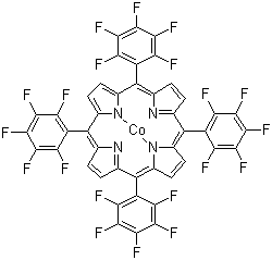 Cobalt tetrakis(pentafluorophenyl)porphyrin molecular structure (CAS 52242-06-5)
