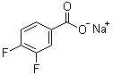 3,4-Difluorobenzoic acid sodium salt molecular structure (CAS 522651-44-1)