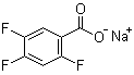 2,4,5-Trifluorobenzoic acid sodium salt molecular structure (CAS 522651-48-5)
