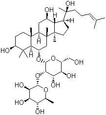 结构式 CAS# 52286-74-5, 人参皂苷 Rg2