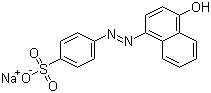 structure of CAS# 523-44-4, Acid Orange 20;Sodium 4-[(4-hydroxy-1-naphthyl)azo]benzenesulfonate; alpha-Naphthol Orange; Orange I