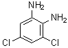 structure of CAS# 5233-04-5, 3,5-Dichloro-1,2-benzenediamine;1,2-Diamino-3,5-dichlorobenzene; 3,5-Dichloro-1,2-phenylenediamine; 3,5-Dichloro-o-phenylenediamine; 4,6-Dichloro-o-phenylenediamine