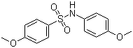 结构式 CAS# 52334-79-9, 4-甲氧基-N-(4-甲氧基苯基)苯磺酰胺