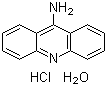 结构式 CAS# 52417-22-8, 一水合盐酸 9-氨基吖啶; 9-氨基吖啶盐酸盐一水合物