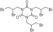 结构式 CAS# 52434-90-9, 三(2,3-二溴丙基)异氰脲酸酯