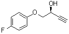 (2S)-1-(4-Fluorophenoxy)-3-butyn-2-ol molecular structure (CAS 524714-03-2)