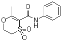 structure of CAS# 5259-88-1, Oxycarboxin;5,6-Dihydro-2-methyl-1,4-oxathiin-3-carboxanilide 4,4-dioxide; Carboxin sulfone; DCMOD; F 461; F 461 (pesticide); NSC 232673