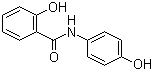 structure of CAS# 526-18-1, Osalmid;2-Hydroxy-N-(4-hydroxyphenyl)-benzamide