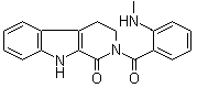 2,3,4,9-Tetrahydro-2-[2-(methylamino)benzoyl]-1H-pyrido[3,4-b]indol-1-one molecular structure (CAS 526-43-2)