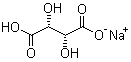 结构式 CAS# 526-94-3, 酒石酸氢钠