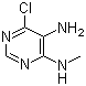 structure of CAS# 52602-68-3, 4-(Methylamino)-5-amino-6-chloropyrimidine;4-Chloro-5-amino-6-(methylamino)pyrimidine; 5-Amino-6-chloro-4-(methylamino)pyrimidine