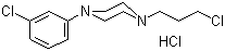 1-(3-Chlorophenyl)-4-(3-chloropropyl)piperazine hydrochloride molecular structure (CAS 52605-52-4)