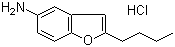 2-Butyl-5-benzofuranamine hydrochloride molecular structure (CAS 526196-90-7)