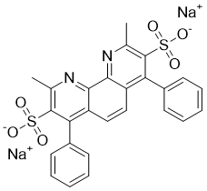 structure of CAS# 52698-84-7, Disodium Bathocuproinedisulfonate;Sodium 2,9-dimethyl-4,7-diphenyl-1,10-phenanthroline-3,8-disulfonate