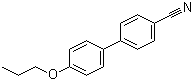 结构式 CAS# 52709-86-1, 4-丙氧基-4'-氰基联苯; 4-氰基-4'-丙氧基-1,1'-联苯