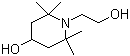 Hydroxyethyl tetramethylpiperidinol  molecular structure (CAS 52722-86-8)