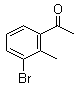 structure of CAS# 52779-76-7, 3'-Bromo-2'-methylacetophenone;1-(3-Bromo-2-methylphenyl)ethanone