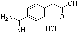 结构式 CAS# 52798-09-1, 4-(氨基亚胺甲基)苯乙酸单盐酸盐