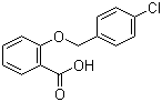 结构式 CAS# 52803-69-7, 2-[(4-氯苯基)甲氧基]苯甲酸