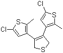 5,5''-Dichloro-2',5'-dihydro-2,2''-dimethyl-3,3':4',3''-terthiophene molecular structure (CAS 528604-88-8)