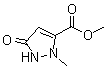 2,5-Dihydro-2-methyl-5-oxo-1H-pyrazole-3-carboxylic acid methyl ester molecular structure (CAS 52867-42-2)
