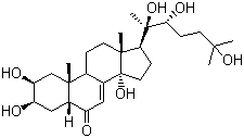 Hydroxyecdysone molecular structure (CAS 5289-74-7)