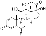 structure of CAS# 53-34-9, Fluprednisolone;6a-Fluoroprednisolone