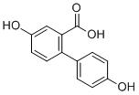 4,4'-Dihydroxy-biphenyl-2-carboxylic acid molecular structure (CAS 53197-57-2)