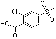2-Chloro-4-methylsulphonylbenzoic acid molecular structure (CAS 53250-83-2)