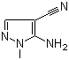 结构式 CAS# 5334-41-8, 1-甲基-4-氰基-5-氨基-1,2-吡唑