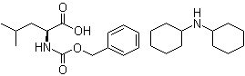 structure of CAS# 53363-87-4, N-Benzyloxycarbonyl-L-leucine dicyclohexylamine salt;N-Benzyloxycarbonylleucine dicyclohexylammonium salt; NSC 352097