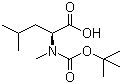 Boc-N-methyl-L-leucine molecular structure (CAS 53363-89-6)