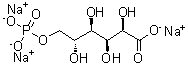 6-Phosphogluconic acid trisodium salt molecular structure (CAS 53411-70-4)