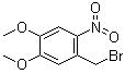 structure of CAS# 53413-67-5, 4,5-Dimethoxy-2-nitrobenzyl bromide;1-Bromomethyl-4,5-dimethoxy-2-nitrobenzene; 3,4-Dimethoxy-6-nitrobenzyl bromide; 4,5-Dimethoxy-2-nitro-1-bromomethylbenzene