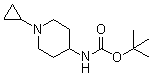 结构式 CAS# 534595-68-1, (1-环丙基哌啶-4-基)-氨基甲酸叔丁酯